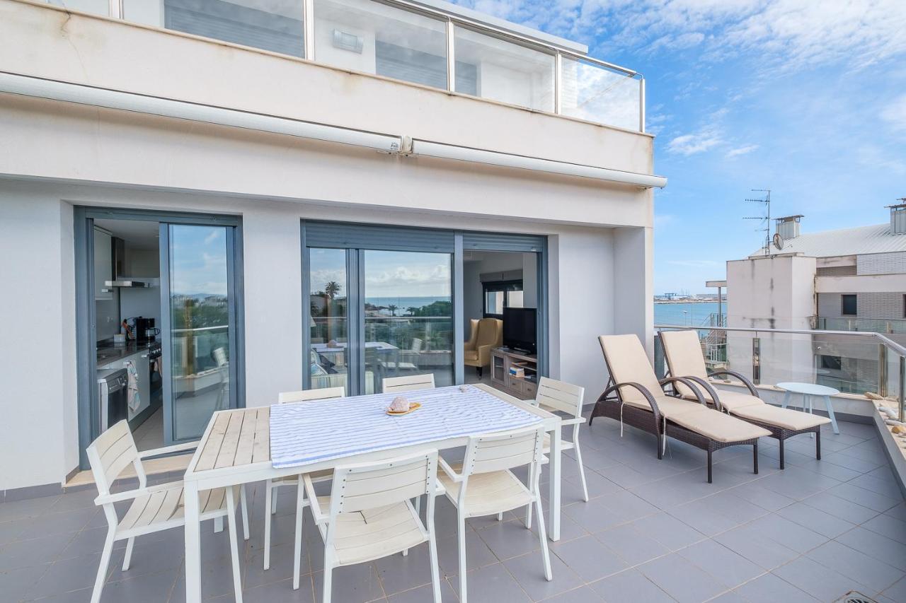Ferienwohnung Atico-Duplex Geniales Vistas Al Mar Vinarós Exterior foto